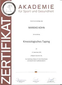 Kinesiotaping Lizenz